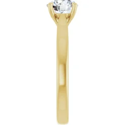 Round 1 Carat Moissanite Solitaire Engagement Ring #GTJ937-MOS-RND-100-14Y | Gerry The Jeweler Round 1 Carat Moissanite Solitaire Engagement Ring #GTJ937-MOS-RND-100-14Y - Image 3