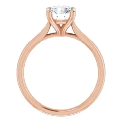 Round 1.25 Carat Moissanite Solitaire Engagement Ring #GTJ937-MOS-RND-125-14R - Image 2