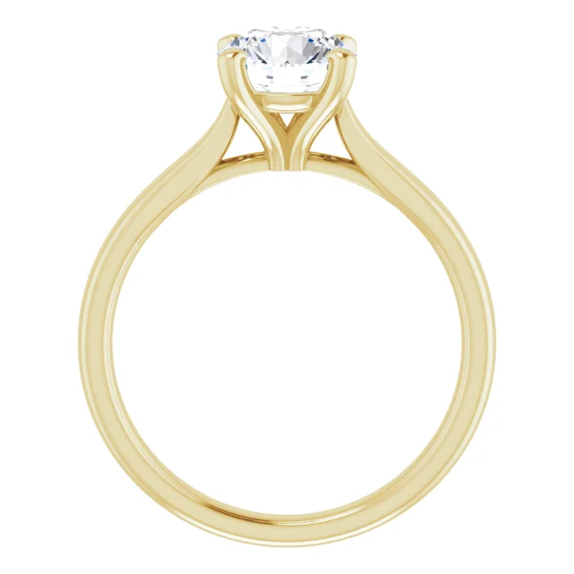 Round 1.25 Carat Moissanite Solitaire Engagement Ring #GTJ937-MOS-RND-125-14Y | Gerry The Jeweler Round 1.25 Carat Moissanite Solitaire Engagement Ring #GTJ937-MOS-RND-125-14Y - Image 2