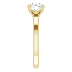 Round 1.25 Carat Moissanite Solitaire Engagement Ring #GTJ937-MOS-RND-125-14Y | Gerry The Jeweler Round 1.25 Carat Moissanite Solitaire Engagement Ring #GTJ937-MOS-RND-125-14Y - Image 3
