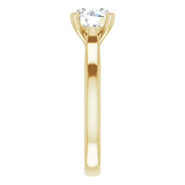 Round 1.25 Carat Moissanite Solitaire Engagement Ring #GTJ937-MOS-RND-125-14Y | Gerry The Jeweler Round 1.25 Carat Moissanite Solitaire Engagement Ring #GTJ937-MOS-RND-125-14Y - Image 3