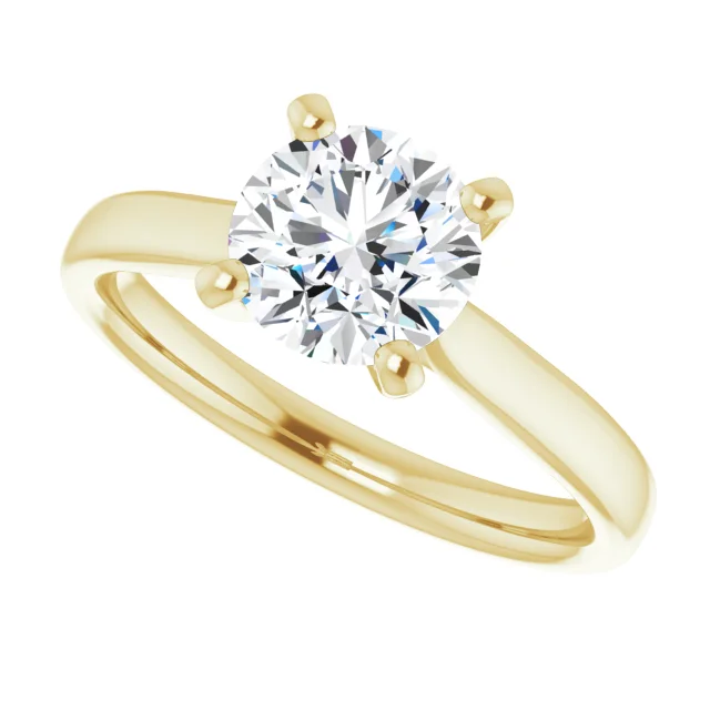 Round 1.25 Carat Moissanite Solitaire Engagement Ring #GTJ937-MOS-RND-125-14Y | Gerry The Jeweler Round 1.25 Carat Moissanite Solitaire Engagement Ring #GTJ937-MOS-RND-125-14Y - Image 5