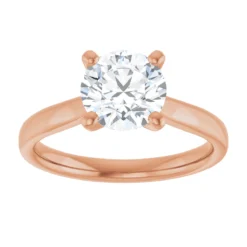 Round 1.5 Carat Moissanite Solitaire Engagement Ring #GTJ937-MOS-RND-150-14R