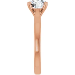 Round 1.5 Carat Moissanite Solitaire Engagement Ring #GTJ937-MOS-RND-150-14R - Image 3
