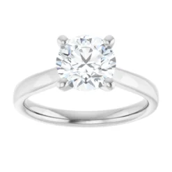 Round 1.5 Carat Moissanite Solitaire Engagement Ring #GTJ937-MOS-RND-150-PT