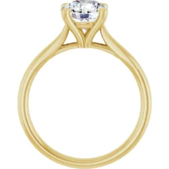 Round 1.5 Carat Moissanite Solitaire Engagement Ring #GTJ937-MOS-RND-150-14Y | Gerry The Jeweler Round 1.5 Carat Moissanite Solitaire Engagement Ring #GTJ937-MOS-RND-150-14Y - Image 2
