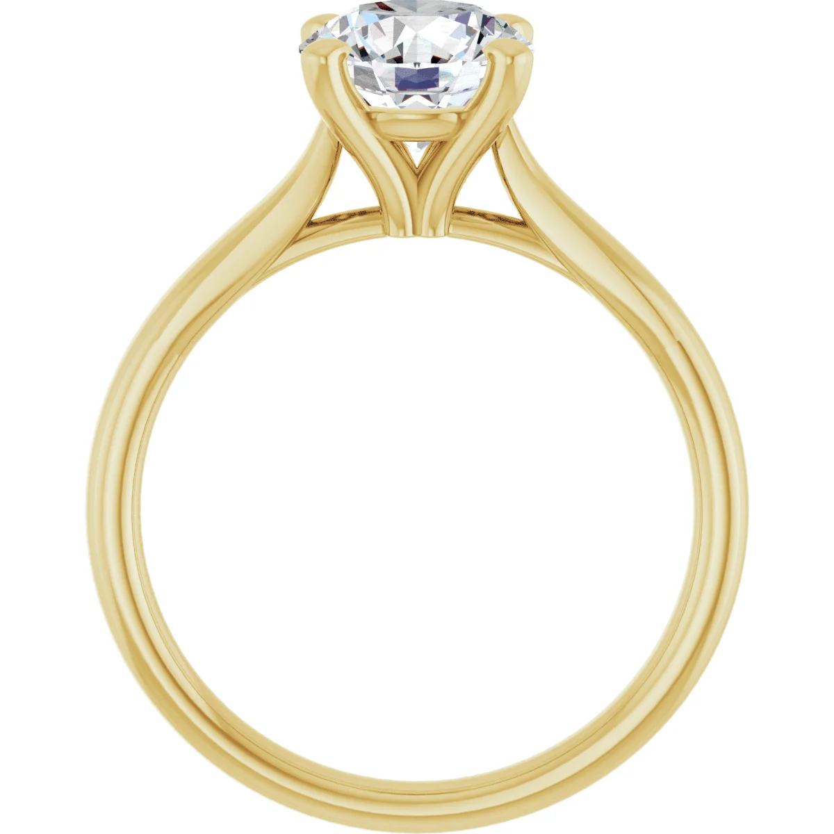 Round 1.5 Carat Moissanite Solitaire Engagement Ring #GTJ937-MOS-RND-150-14Y | Gerry The Jeweler Round 1.5 Carat Moissanite Solitaire Engagement Ring #GTJ937-MOS-RND-150-14Y - Image 2