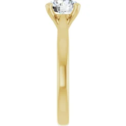 Round 1.5 Carat Moissanite Solitaire Engagement Ring #GTJ937-MOS-RND-150-14Y | Gerry The Jeweler Round 1.5 Carat Moissanite Solitaire Engagement Ring #GTJ937-MOS-RND-150-14Y - Image 3
