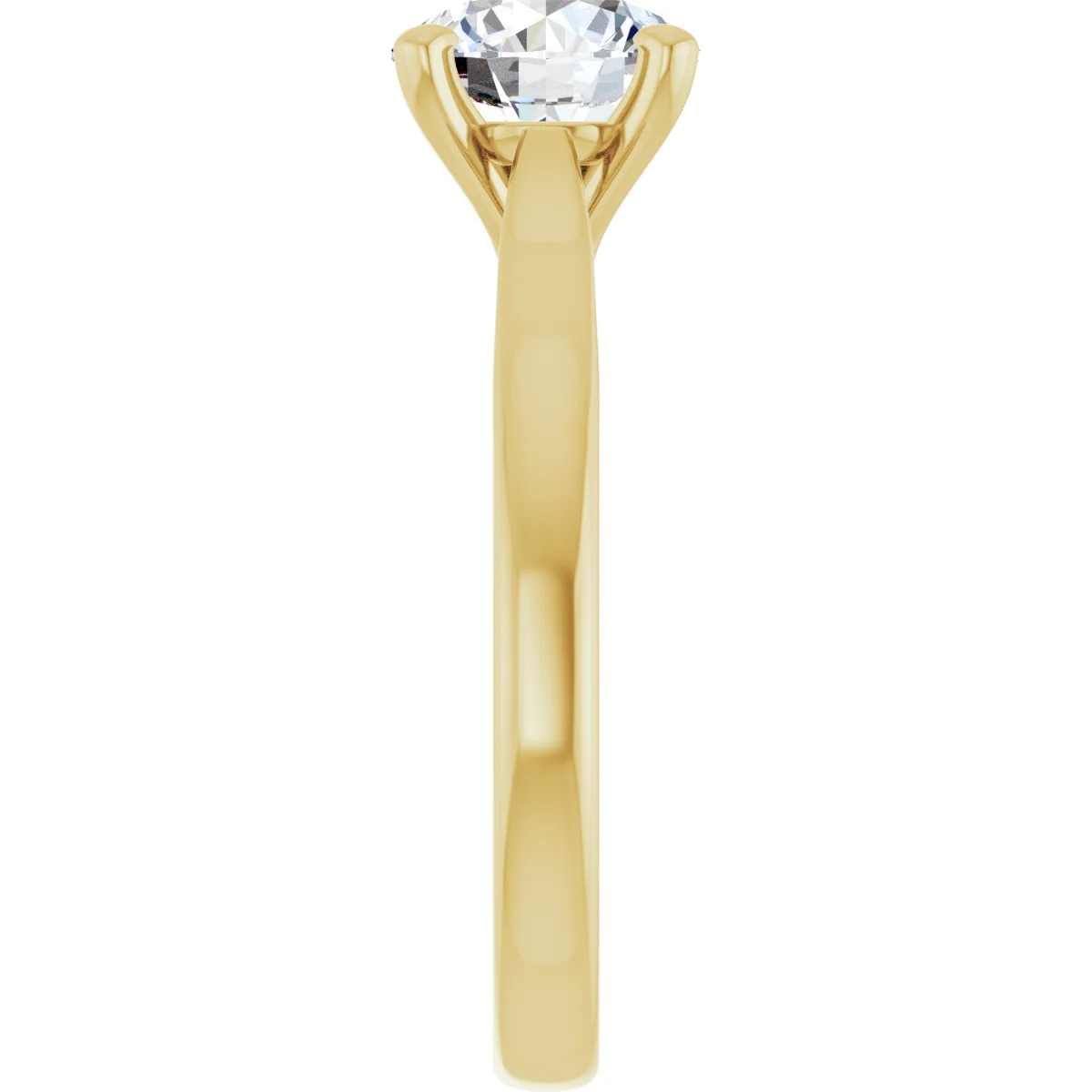 Round 1.5 Carat Moissanite Solitaire Engagement Ring #GTJ937-MOS-RND-150-14Y | Gerry The Jeweler Round 1.5 Carat Moissanite Solitaire Engagement Ring #GTJ937-MOS-RND-150-14Y - Image 3