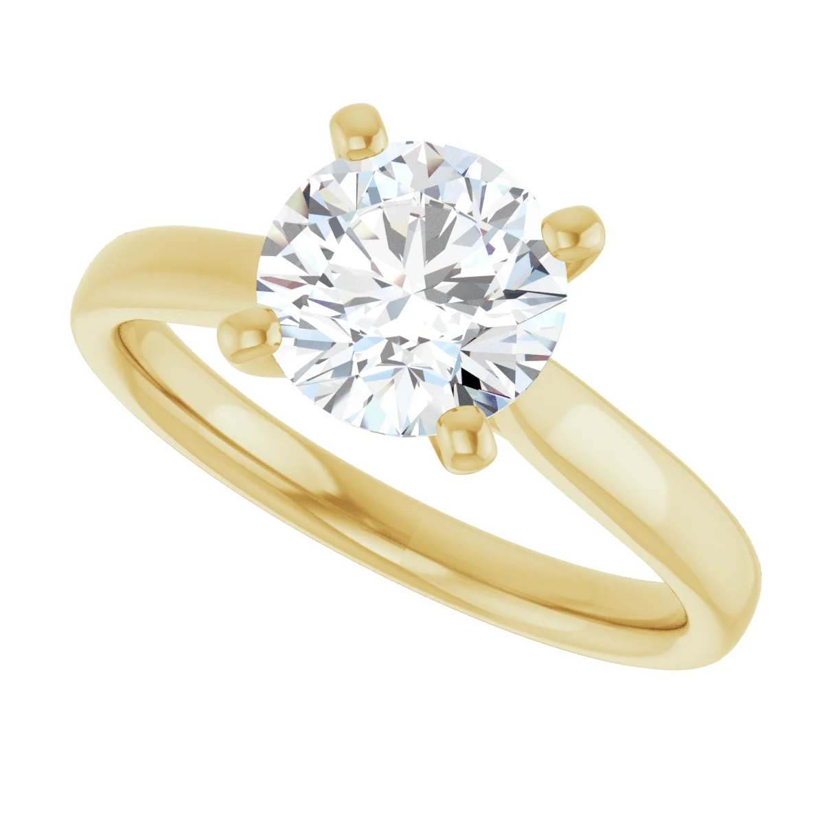 Round 1.5 Carat Moissanite Solitaire Engagement Ring #GTJ937-MOS-RND-150-14Y | Gerry The Jeweler Round 1.5 Carat Moissanite Solitaire Engagement Ring #GTJ937-MOS-RND-150-14Y - Image 5