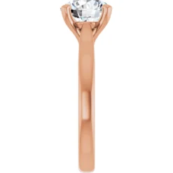Round 2 Carat Lab-Grown Diamond Solitaire Engagement Ring #GTJ937-LGD-RND-200-14R - Image 3