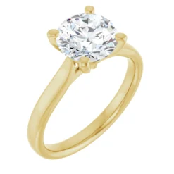 Round 2 Carat Lab-Grown Diamond Solitaire Engagement Ring #GTJ937-LGD-RND-200-14Y | Gerry The Jeweler Round 2 Carat Lab-Grown Diamond Solitaire Engagement Ring #GTJ937-LGD-RND-200-14Y - Image 4
