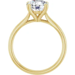 Round 2 Carat Lab-Grown Diamond Solitaire Engagement Ring #GTJ937-LGD-RND-200-14Y | Gerry The Jeweler Round 2 Carat Lab-Grown Diamond Solitaire Engagement Ring #GTJ937-LGD-RND-200-14Y - Image 2