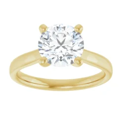 Round 2 Carat Lab-Grown Diamond Solitaire Engagement Ring #GTJ937-LGD-RND-200-14Y