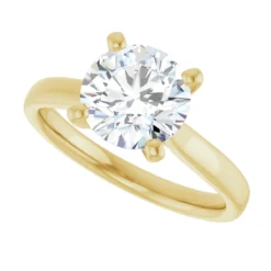 Round 2 Carat Lab-Grown Diamond Solitaire Engagement Ring #GTJ937-LGD-RND-200-14Y | Gerry The Jeweler Round 2 Carat Lab-Grown Diamond Solitaire Engagement Ring #GTJ937-LGD-RND-200-14Y - Image 5