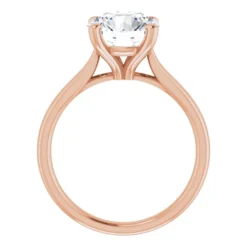 Round 2.5 Carat Moissanite Solitaire Engagement Ring #GTJ937-MOS-RND-250-18R - Image 2