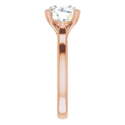 Round 2.5 Carat Moissanite Solitaire Engagement Ring #GTJ937-MOS-RND-250-18R - Image 3
