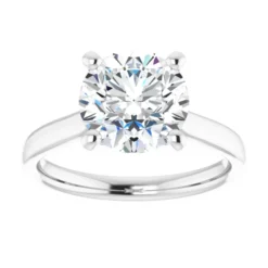 Round 2.5 Carat Moissanite Solitaire Engagement Ring #GTJ937-MOS-RND-250-PT