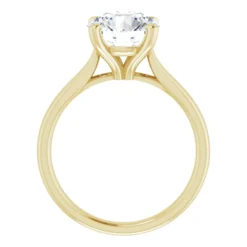 Round 2.5 Carat Moissanite Solitaire Engagement Ring #GTJ937-MOS-RND-250-14Y | Gerry The Jeweler Round 2.5 Carat Moissanite Solitaire Engagement Ring #GTJ937-MOS-RND-250-14Y - Image 2