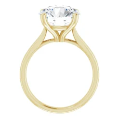 Round 5 Carat Moissanite Solitaire Engagement Ring #GTJ937-MOS-RND-500-14Y | Gerry The Jeweler Round 5 Carat Moissanite Solitaire Engagement Ring #GTJ937-MOS-RND-500-14Y - Image 2